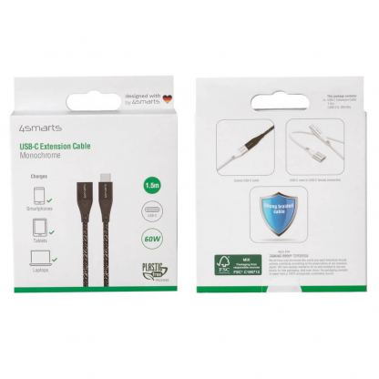 4smarts Extension Cable USB-C Male to Female 60W - удължителен USB-C кабел (150 см) (черен) 7