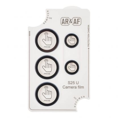 OBALME Tempered Glass Camera Lens Protector - предпазни стъклени лещи за камерата на Samsung Galaxy S25 Ultra (сребрист) 3