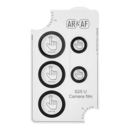 OBALME Tempered Glass Camera Lens Protector - предпазни стъклени лещи за камерата на Samsung Galaxy S25 Ultra (черен) 3