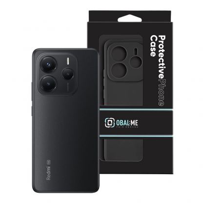 OBALME Basic Matte TPU Case - силиконов (TPU) калъф за Xiaomi Redmi Note 14 5G (черен)  3
