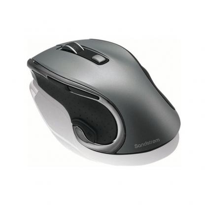 Sandstrom Wireless Blue Trace Mouse With Hyper-Scroll - ергономична безжична мишка (за Mac и PC) (тъмносив) 2