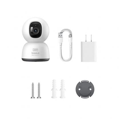 Baseus P1 Lite Home Smart Security Camera 2K - домашна видеокамера (бял) 5