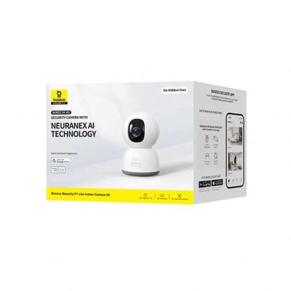 Baseus P1 Lite Home Smart Security Camera 2K - домашна видеокамера (бял) 8