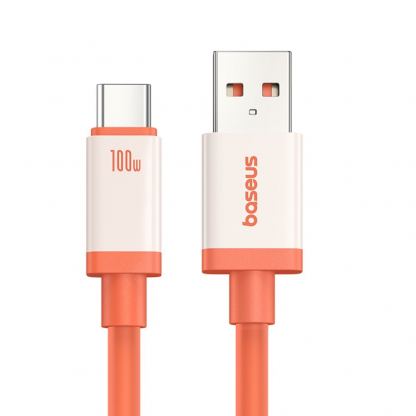 Baseus Zero Degrees USB-A to USB-C Data Cable 100W - здрав USB-A към USB-C кабел за устройства с USB-C порт (200 см) (оранжев) 2