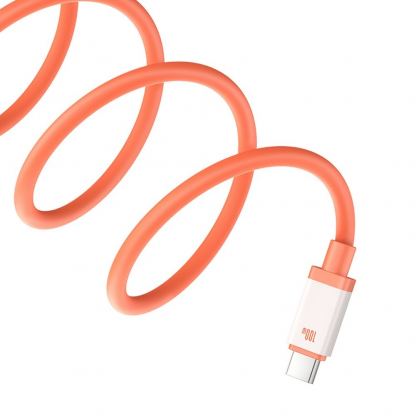 Baseus Zero Degrees USB-A to USB-C Data Cable 100W - здрав USB-A към USB-C кабел за устройства с USB-C порт (200 см) (оранжев) 3