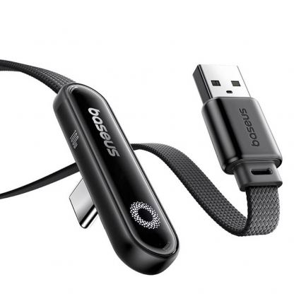 Baseus MVP 3 Angled USB-A to USB-C Data Cable 100W - USB-A към USB-C кабел за устройства с USB-C порт (200 см) (черен) 3