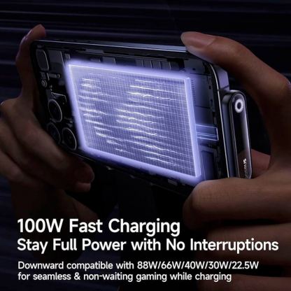 Baseus MVP 3 Angled USB-A to USB-C Data Cable 100W - USB-A към USB-C кабел за устройства с USB-C порт (200 см) (черен) 7