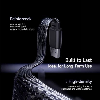 Baseus MVP 3 Angled USB-A to USB-C Data Cable 100W - USB-A към USB-C кабел за устройства с USB-C порт (200 см) (черен) 8