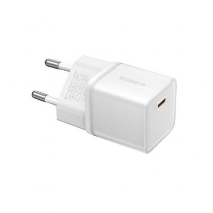 Baseus GaN5S USB-C PD Fast Wall Charger 30W (P10162504213-00) - захранване за ел. мрежа с USB-C изход с технология за бързо зареждане (бял) 5