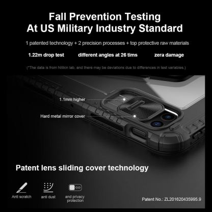 Nillkin Bumper Link Keyboard Protective Case Backlit Version - удароустойчив кейс, с отделяща клавиатура и поставка за Apple iPad Pro 13 (2024) (черен) 5