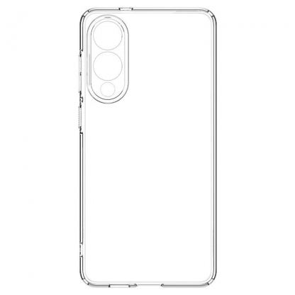 Spigen Liquid Crystal Case - тънък силиконов (TPU) калъф за Samsung Galaxy S25 Edge (прозрачен)  3
