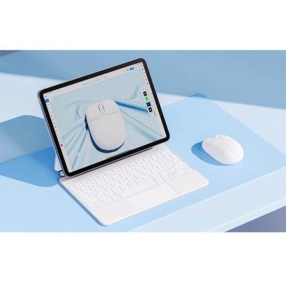 Dareu 2.4Ghz Wireless Mouse LM135G - ергономична безжична мишка (за Mac и PC) (бял) 5