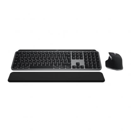 Logitech MX Keys S Combo Keyboard With Mouse for Mac US Intl - комплект безжична мишка, безжична клавиатура и eргономична поставка за китките за Mac (тъмносив) 2
