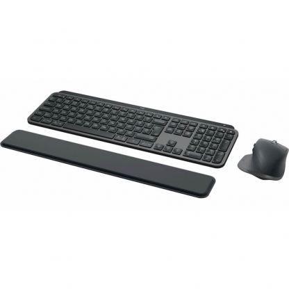 Logitech MX Keys S Combo Keyboard With Mouse for Mac US Intl - комплект безжична мишка, безжична клавиатура и eргономична поставка за китките за Mac (тъмносив) 3