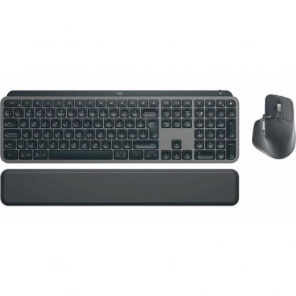 Logitech MX Keys S Combo Keyboard With Mouse for Mac US Intl - комплект безжична мишка, безжична клавиатура и eргономична поставка за китките за Mac (тъмносив) 4