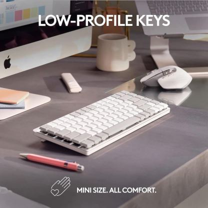Logitech MX Mechanical Mini Wireless Illuminated Keyboard Tactical Quiet US International - безжична механична клавиатура с подсветка (за PC и Mac) (тъмносив) 8