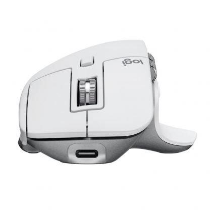 Logitech MX Master 3S Advanced Wireless Mouse For Mac - безжична мишка за Mac (бял-сив) 4