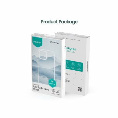 Nillkin Iceblade Prop Magnetic Hard Case - хибриден удароустойчив кейс с MagSafe за iPhone 16e (черен-прозрачен) 9