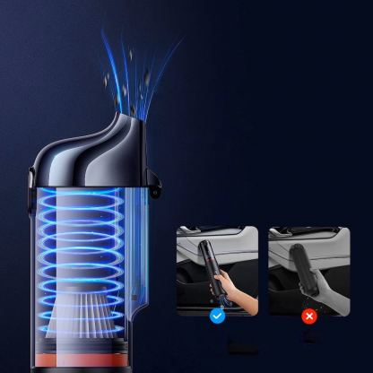 Baseus A5 Cordless Wireless Vacuum Cleaner 16000Pa (C30459500111-00) - преносима прахосмукачка с вградена презареждаема батерия (черен) 12