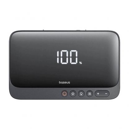 Baseus Super Energy 4in1 Power Bank with Jump Starter and Compressor 6000mAh 600A - качествена външна батерия 7800mAh, фенер, JumpStarter и компресор за автомобил (черен) 2