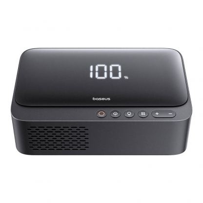 Baseus Super Energy 4in1 Power Bank with Jump Starter and Compressor 6000mAh 600A - качествена външна батерия 7800mAh, фенер, JumpStarter и компресор за автомобил (черен) 5