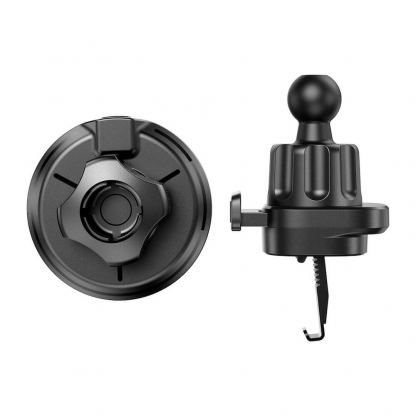 Joyroom Qi2 Magnetic Wireless Vent Car Charge Holder 15W - поставка за радиаторa на кола с безжично зареждане за iPhone с Magsafe (черен) 6