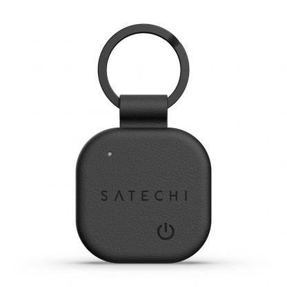 Satechi Vegan-leather Findall Keychain - устройство за намиране на изгубени вещи чрез FindMy (черен) 2