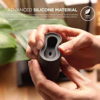 Elago Airpods Charging Station - док станция за зареждане на Apple Airpods (тъмносива) 5