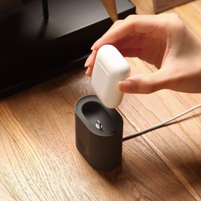 Elago Airpods Charging Station - док станция за зареждане на Apple Airpods (тъмносива) 6