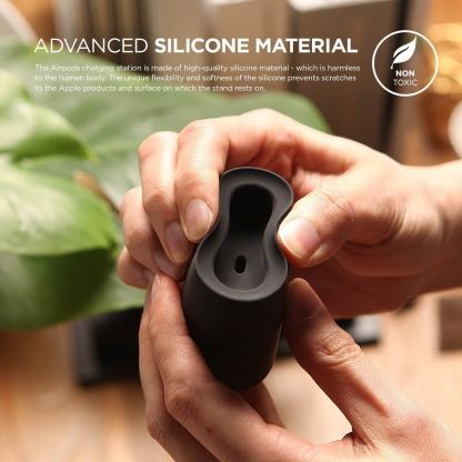 Elago Airpods Charging Station - док станция за зареждане на Apple Airpods (черна) 5
