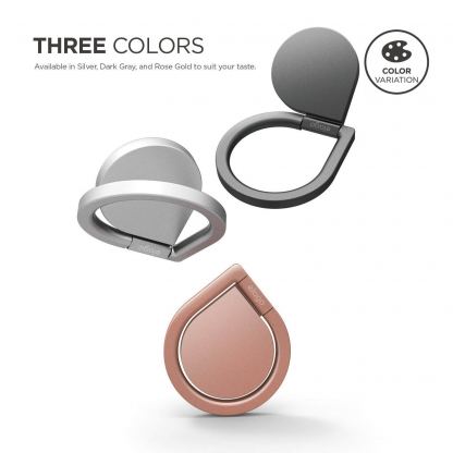 Elago Ring Holder Stand - поставка и аксесоар против изпускане на вашия смартфон (сребриста) 6