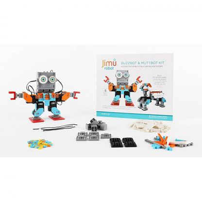 UBTECH Jimu Buzzbot and Muttbot Robotics Kit - мултифункционален робот, управляван от iOS и Android устройства чрез Bluetooth (шарен) 4