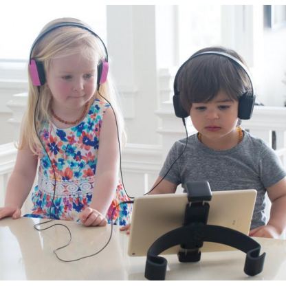 Kenu Groovies Kid On-Ear Headphones - слушалки подходящи за деца за мобилни устройства (черен) 2