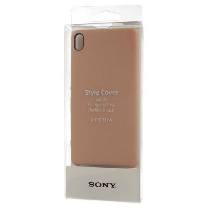 Sony Style Cover SBC26 - оригинален тънък полимерен кейс за Sony Xperia XA (розово злато) 2