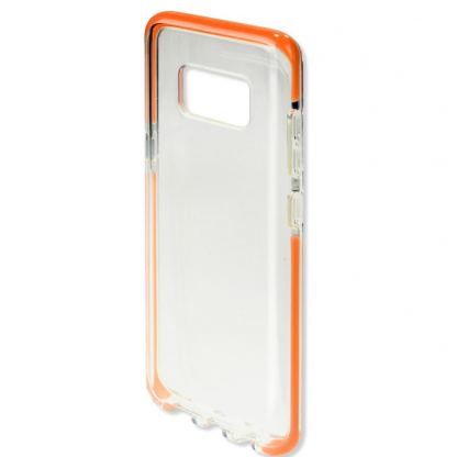 4smarts Soft Cover Airy Shield - хибриден удароустойчив кейс за Samsung Galaxy S8 Plus (оранжев-прозрачен) 2