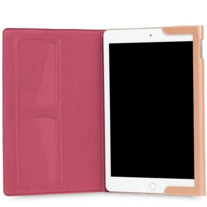 Knomo Leather Wrap Folio Case - кожен кейс и поставка за iPad Pro 9.7 (розово злато) 3