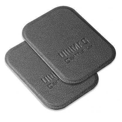4smarts Ultimag Metal Plate - два броя метална пластина с кожено покритие за магнитни поставки (сив) 2
