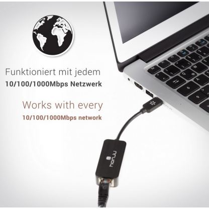 Honju USB-C to Gigabit Ethernet Adapter HGEA-C - Ethernet адаптер за MacBook и компютри с USB-C (сребрист) 3