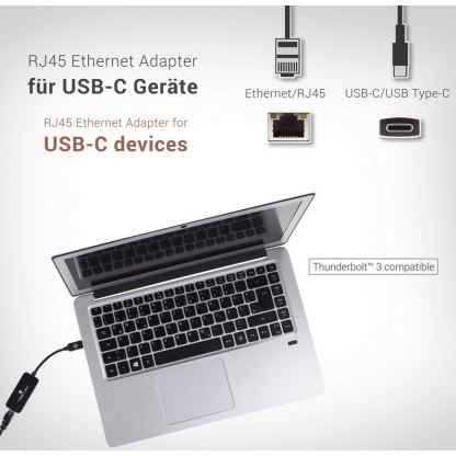 Honju USB-C to Gigabit Ethernet Adapter HGEA-C - Ethernet адаптер за MacBook и компютри с USB-C (сребрист) 5