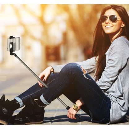 Devia 360 Rotation Selfie Stick - разтегаем селфи стик за iPhone и iPod с Lightning (черен) 5
