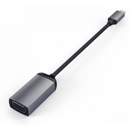 Satechi Aluminum USB-C to VGA Adapter - адаптер за свързване от USB-C към VGA (тъмносив) 2