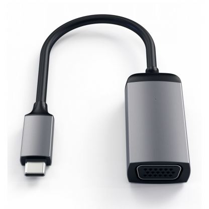 Satechi Aluminum USB-C to VGA Adapter - адаптер за свързване от USB-C към VGA (тъмносив) 3