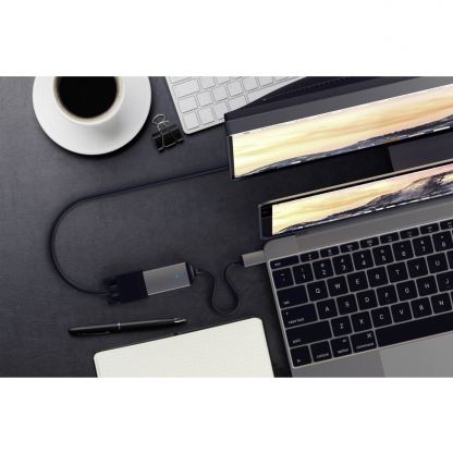 Satechi Aluminum USB-C to VGA Adapter - адаптер за свързване от USB-C към VGA (тъмносив) 5