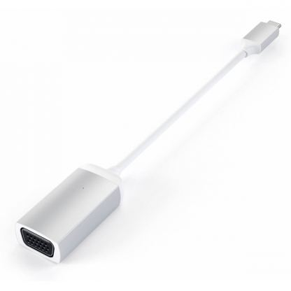 Satechi Aluminum USB-C to VGA Adapter - адаптер за свързване от USB-C към VGA (сребрист) 2