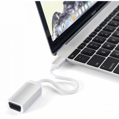 Satechi Aluminum USB-C to VGA Adapter - адаптер за свързване от USB-C към VGA (сребрист) 4