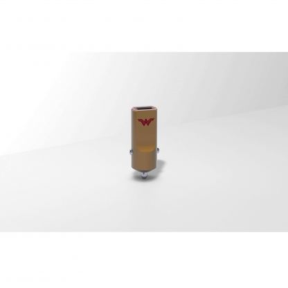USB Tribe DC Movie Wonder Worman USB Car Charger - зарядно за кола с технология за бързо зареждане за мобилни устройства (златист) 3