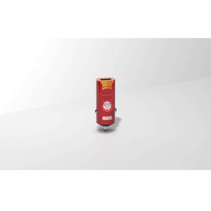 USB Tribe Marvel Iron Man USB Car Charger - зарядно за кола с технология за бързо зареждане за мобилни устройства (червен) 3