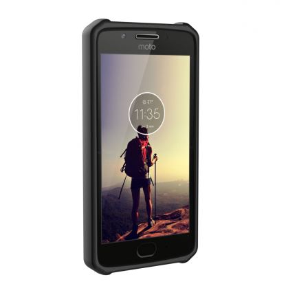 Urban Armor Gear Outback Case - удароустойчив хибриден кейс за Lenovo Moto G5 (черен) 4