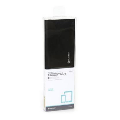 Platinet Power Bank 10000 mAh - външна батерия с USB изход за таблети и смартфони (черен-бял) 3