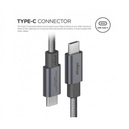 Elago USB-C to USB 3.0 Cable - качествен кабел за устройства с USB-C порт (100 cm) 2